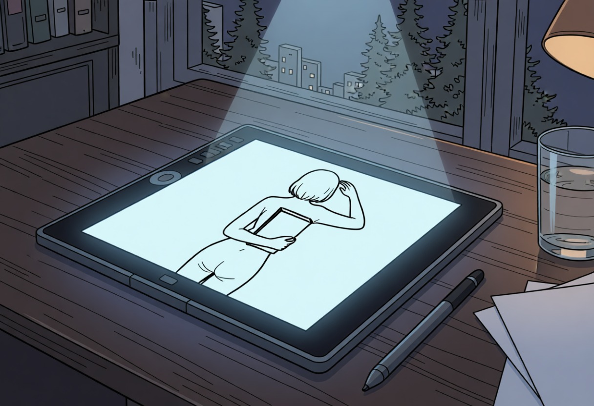 ― 왜 그 애를 그렸는지, 자기도 몰랐다.